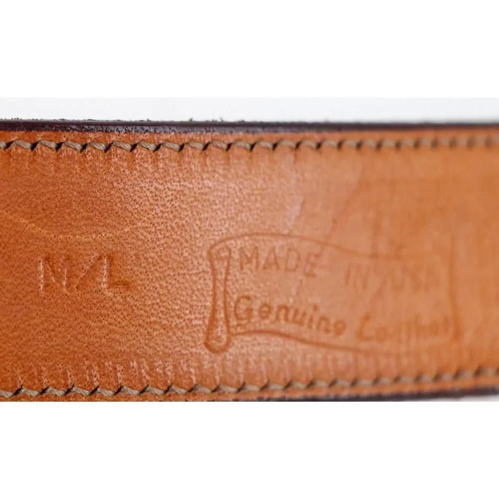 DKNY BROWN GENUINE LEATHER 1 1/8